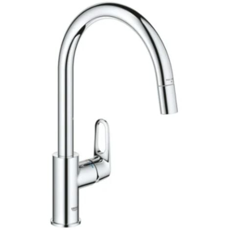 Grohe BauFlow mitigeur évier monotrou, chrome (G30549000)