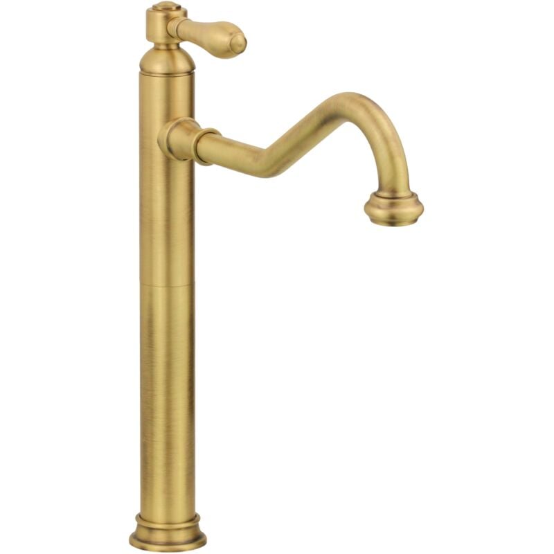 Mitigeur monocommande pour vasque haute, modèle rétro, coloris bronze Gattoni Oxford 3145/31VB Bronze