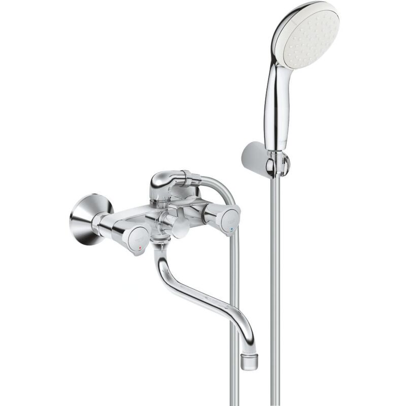 Grohe Costa L - Mitigeur de baignoire polyvalent avec accessoires, chrome 2679010A