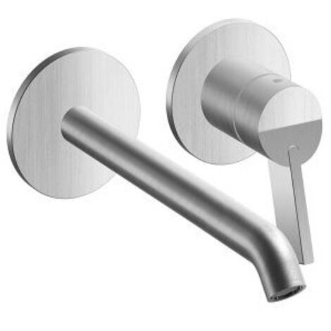 Mitigeur mural lavabo bec 225mm Inox Piega - CRISTINA ONDYNA PA25928