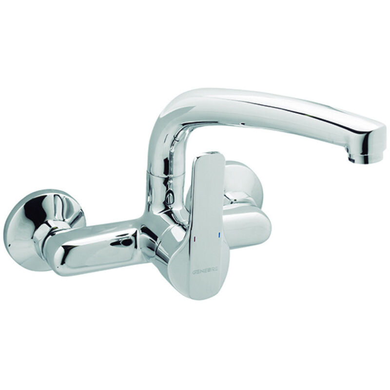 61190 28 45 66 K8 Grifo Monomando Fregadero Mural 15Cm Caño Corto - ref: 61190 28 45 66 - Genebre