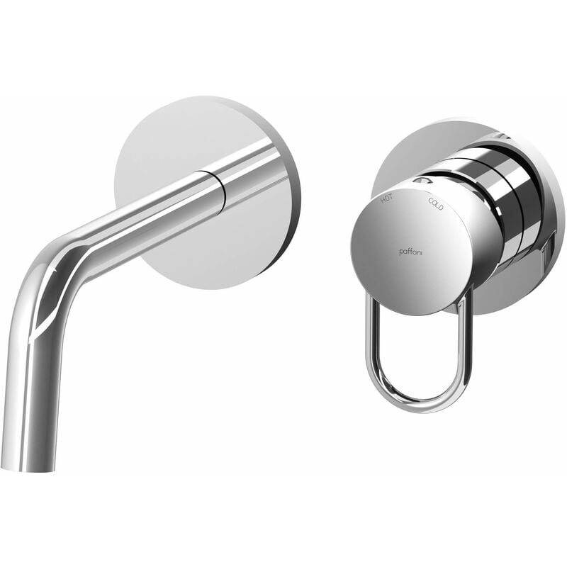 Paffoni - Mitigeur lavabo mural, bec 248 mm, couleur chrome Joker JK007CR70 Chromé - 248mm