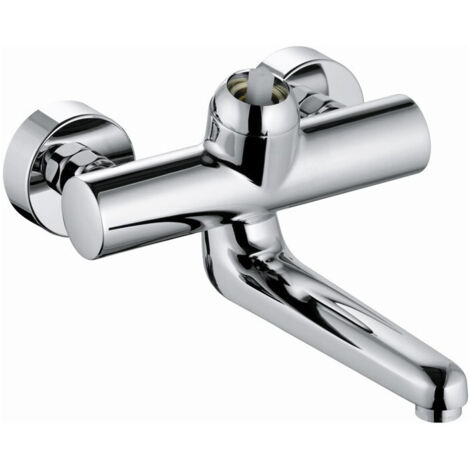 Mitigeur mural PROVITA DN 15 saillie 247 mm, raccords en S chromé KLUDI