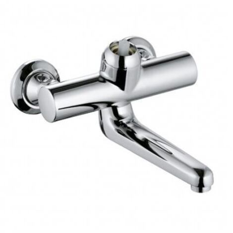 Mitigeur mural PROVITA DN 15 saillie 255 mm, raccords en S verrouillables chrome KLUDI
