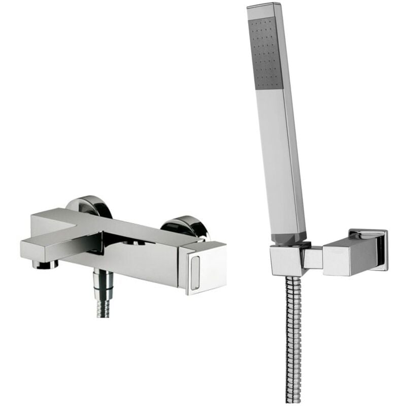 Mitigeur bain/douche avec support mural articulé Paffoni effe EF023CR Chromé - effe