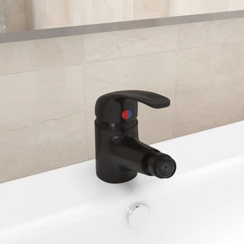 Vidaxl - Mitigeur de bidet de salle de bain Noir 13x12 cm