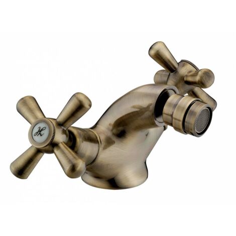 Mitigeur pour bidet croix série sofia bronze - Salone