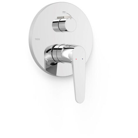 Mitigeur pour boîtier encastré Rapid-box 2 voies Chrome - TRES 20428110