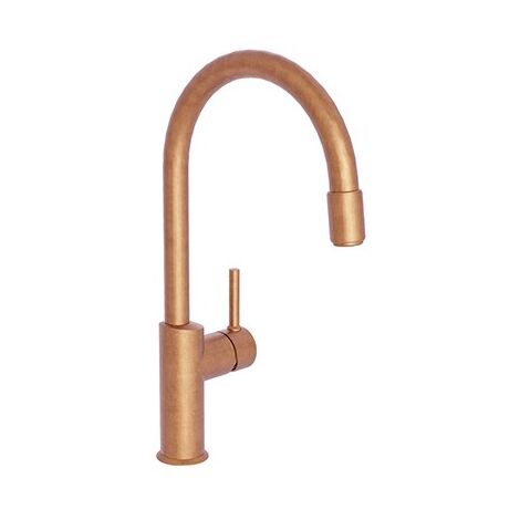 Mitigeur pour évier de cuisine aérateur amovible Or Rose Brossé - CRISTINA ONDYNA KT50934P