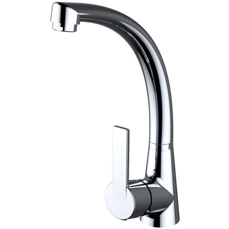 Mitigeur pour évier NF Smart EcoNature Cold Open C3 avec bec en forme de tube - 280 mm - Chromé - STANDARD HIDRAULICA - 99265C