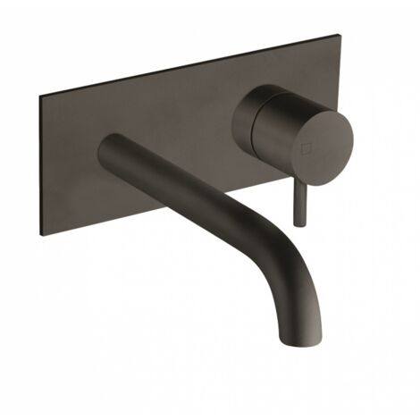 Mitigeur pour lavabo mural saillie 18 cm sans mécanisme BLACKMAT TRIVERDE - CRISTINA ONDYNA TV25613