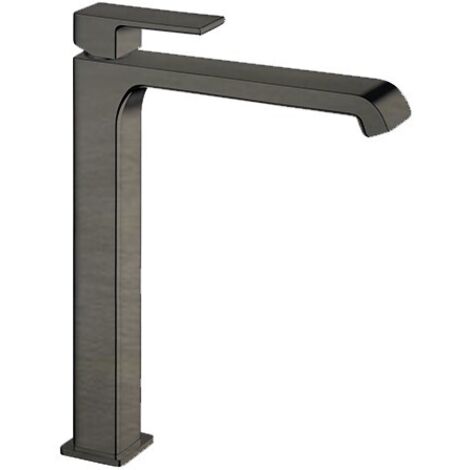 Mitigeur pour vasque à poser - Chrome noir brossé - Modèle Quadri S - MIT/QUS/CRONB