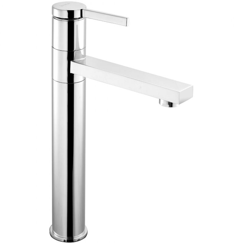 Krone - Mitigeur lavabo haut chromé avec bonde h 29 cm - Tiki