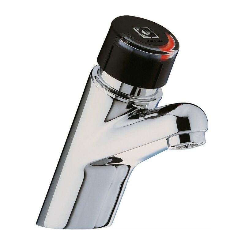 Presto - Mitigeur de lavabo - Bouton plastique noir 4000 s