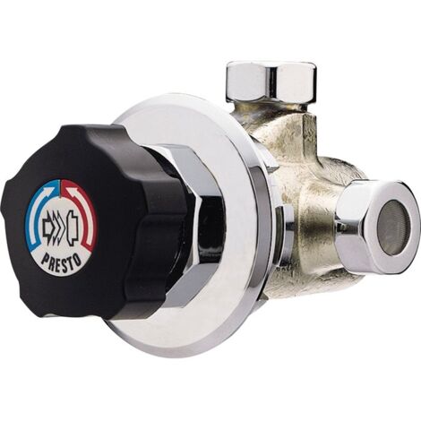 Mitigeur Presto ALPA sur panneau bouton noir