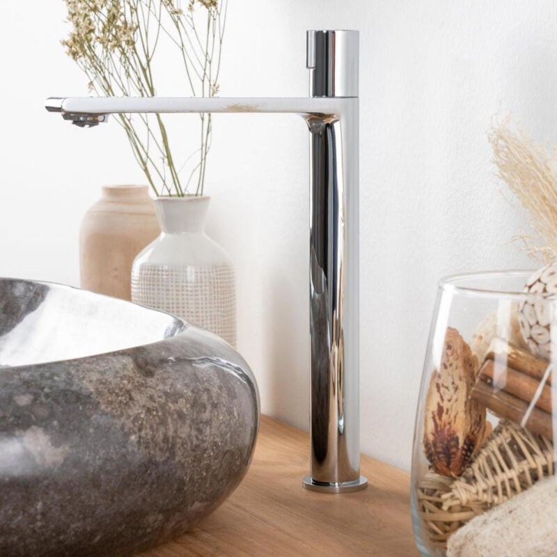 Wanda Collection - Mitigeur progressif lavabo haut chromé Tamise