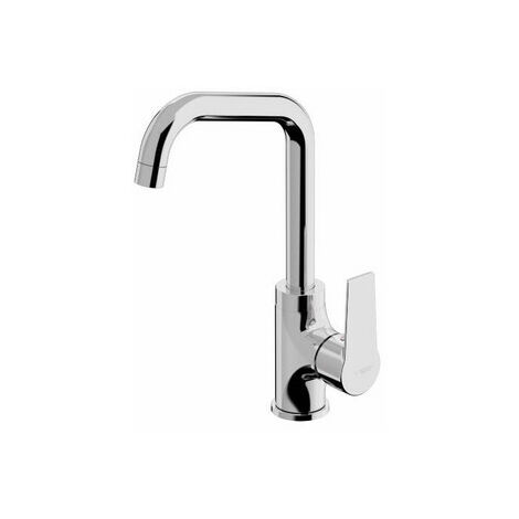 Mitigeur robinet de cuisine chromé NF avec bec orientable NF