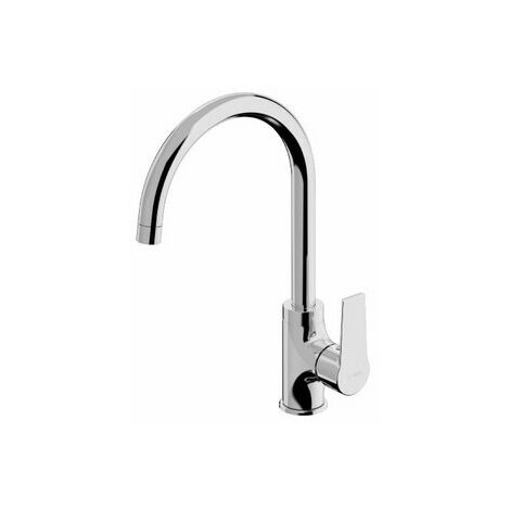 Mitigeur robinet de cuisine chromé NF avec bec orientable NF