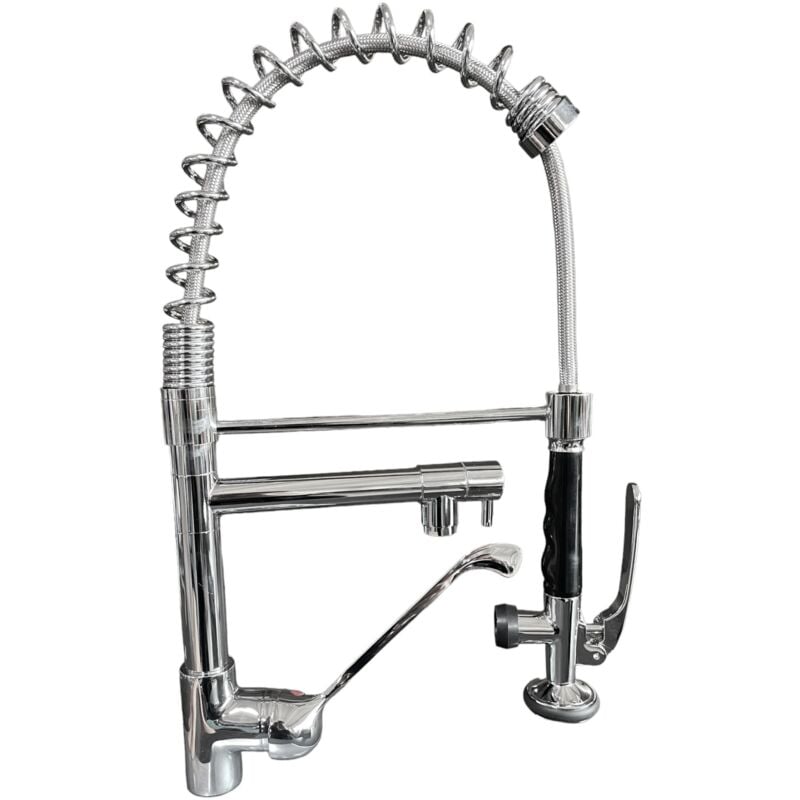 Mitigeur robinet de prélavage complet de manette clinique et douchette professionnel