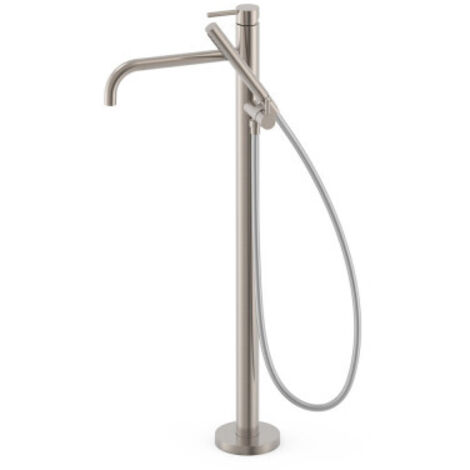 Mitigeur sur pied pour baignoire et douche1 colonne verticale Acier - TRES 26247005AC