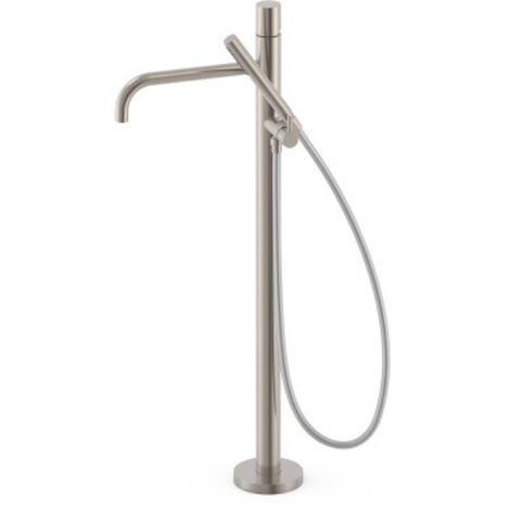 Mitigeur sur pied pour baignoire et douche1 colonne verticale Acier - TRES 26247006AC