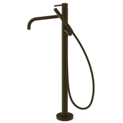 Mitigeur sur pied pour baignoire et douche1 colonne verticale Noir bronze - TRES 26247005KMB