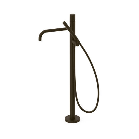 Mitigeur sur pied pour baignoire et douche1 colonne verticale Noir bronze - TRES 26247006KMB