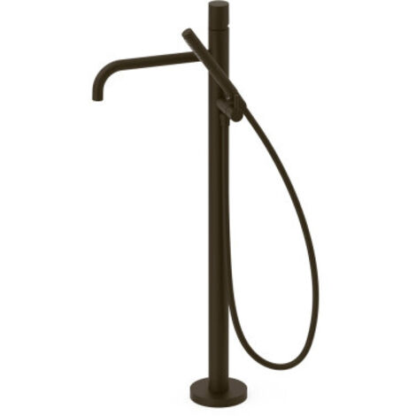 Mitigeur sur pied pour baignoire et douche1 colonne verticale Noir bronze - TRES 26247006KMB