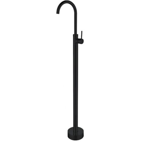 Mitigeur sur pied pour lavabo totem ARTEMIS 114 cm-Chromé noir-16 ---Chromé noir