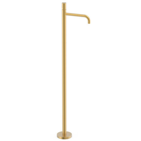 Mitigeur sur pied pour lavabo1 colonne verticale d’alimentation Or Mat 24K - TRES 26285306OM