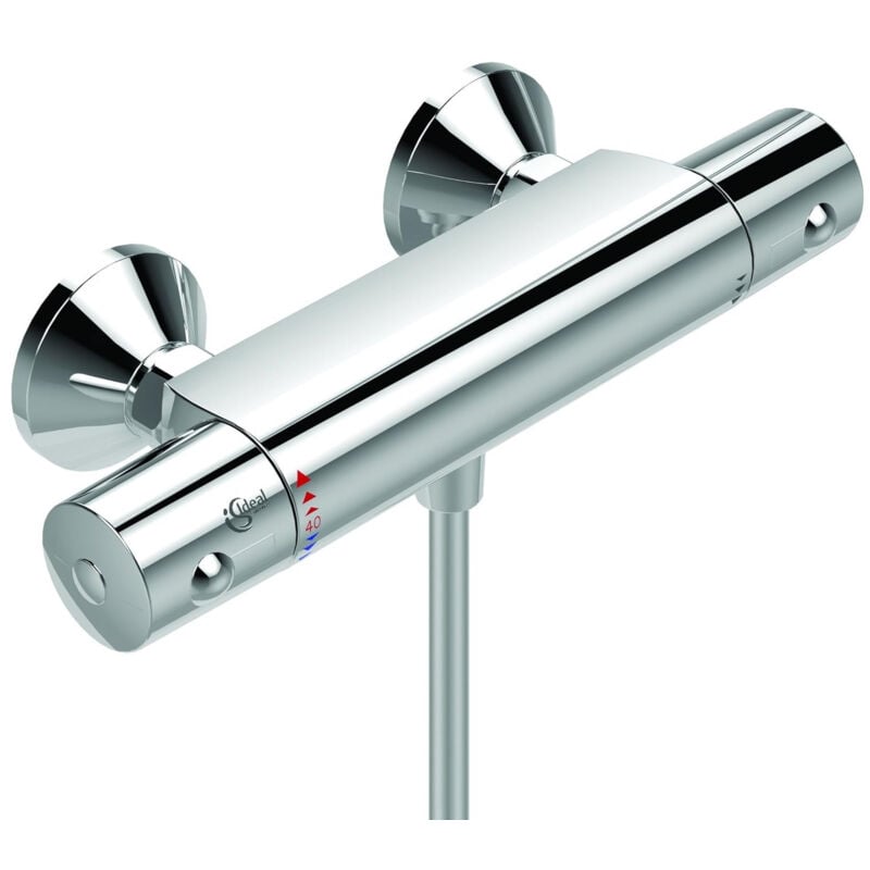 Mitigeur thermostatique de douche Ideal Standard Ceratherm 50 mural débit 15.2L/mn 3bar chromé
