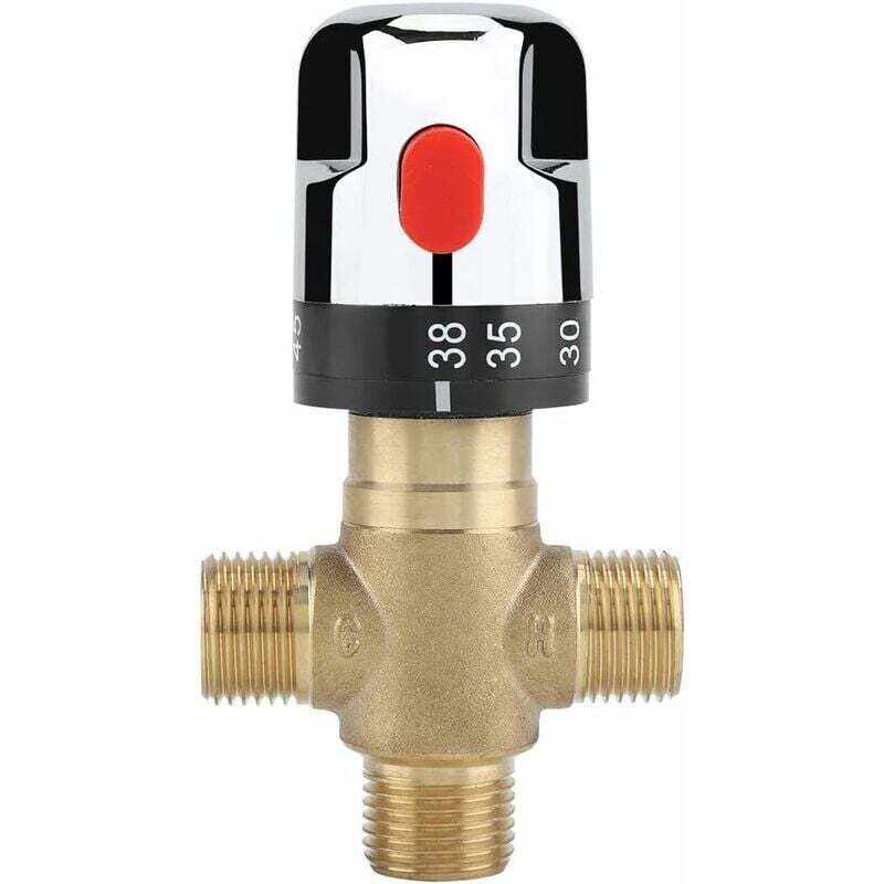 Mitigeur thermostatique 3 voies en laiton pour douche SOEKAVIA Flexible de température d'eau Régulation thermostatique de lavabo