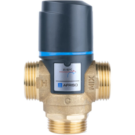 Mitigeur thermostatique ATM 363 DN20, G 1 pouce, plage de température 35-60 degrés C, Kvs 1,6