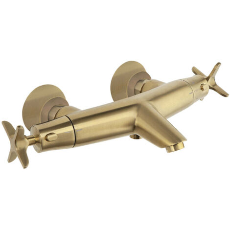 Mitigeur thermostatique bain-douche ADAGIO Or Brossé - 913901SOC