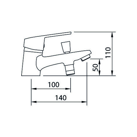 Mitigeur thermostatique bain/douche monotrou finition métal – Entraxe 150mm – Cartouche céramique – 99267C – Clever