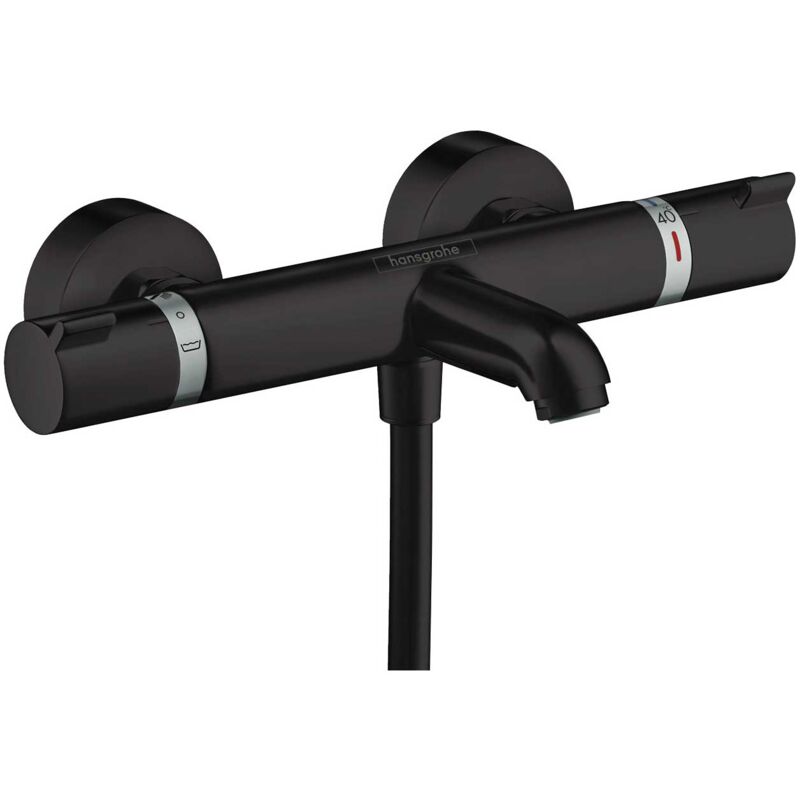 Hansgrohe - Mitigeur Thermostatique bain/douche Ecostat Comfort, Noir mat 13114670