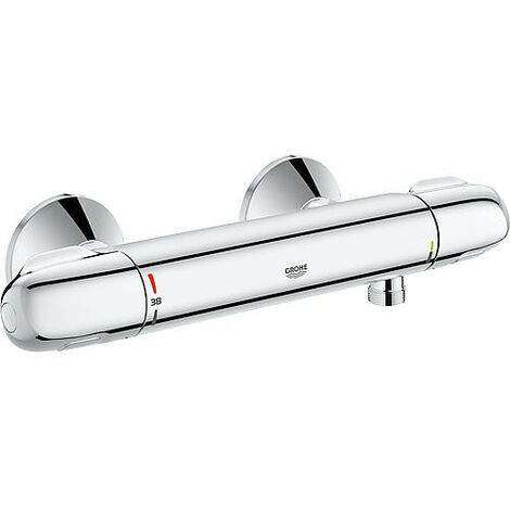 Mitigeur thermostatique de baignoire – Finition chromée – Clapet anti-retour GROHE SafeStop® – Technologie GROHE EcoJoy® – Boîtier CoolTouch