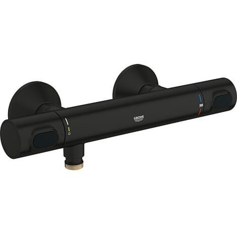 Mitigeur thermostatique de douche AP Grohtherm 500, Saillie 81 mm, matt black