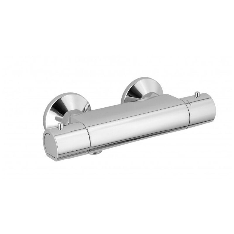 Alpi Rubinetterie - Mitigeur thermostatique de douche extérieur en laiton chromé - Alpi Joy