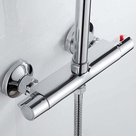 Mitigeur thermostatique de douche Ulisem, robinet de douche thermostatique mural avec bonde, mitigeur thermostatique de salle de bain, robinetterie thermostatique pour baignoire, laiton, anti-combusti