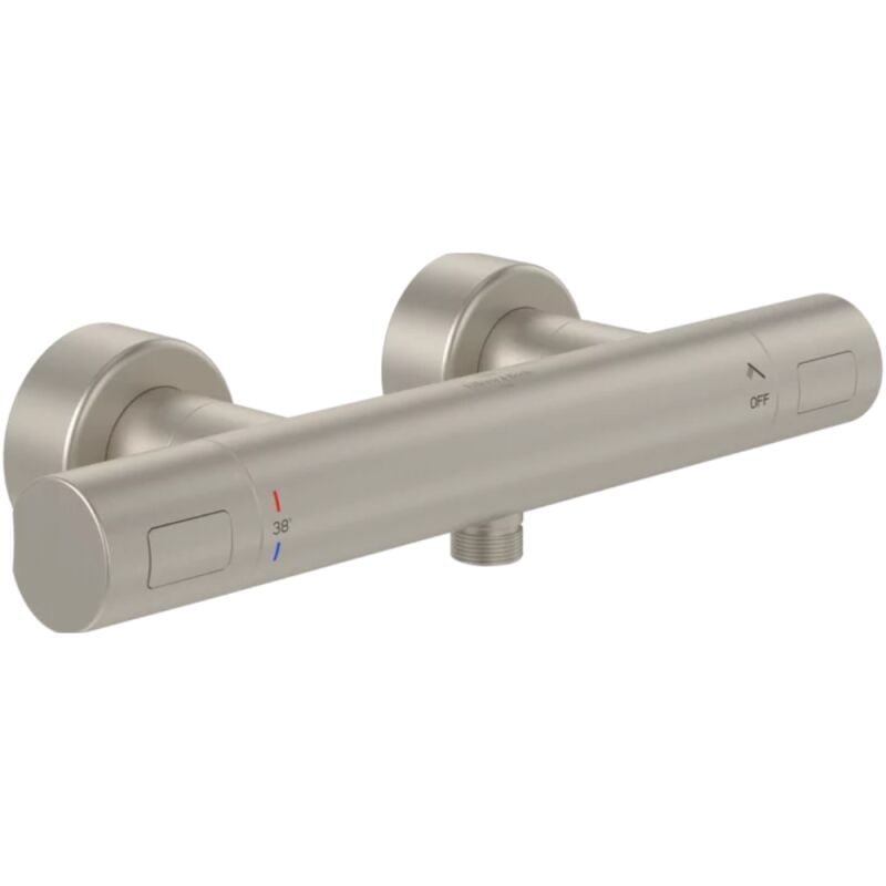 Villeroy&boch - Mitigeur douche thermostatique villeroy et boch Universal rond Brushed Nickel Matt