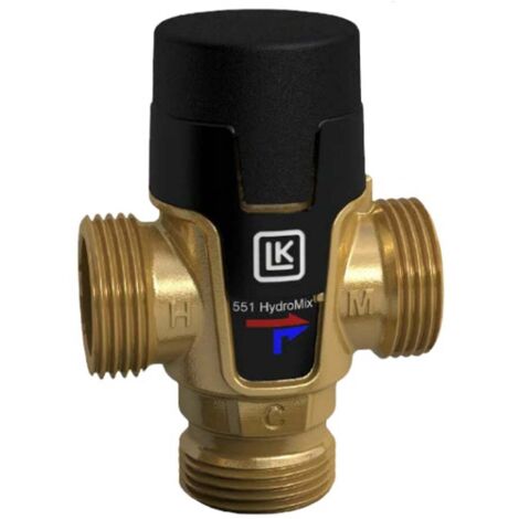 Mitigeur thermostatique domestique MTL en L - Mâle 1" (26/34) - température 25-45°C - Thermador