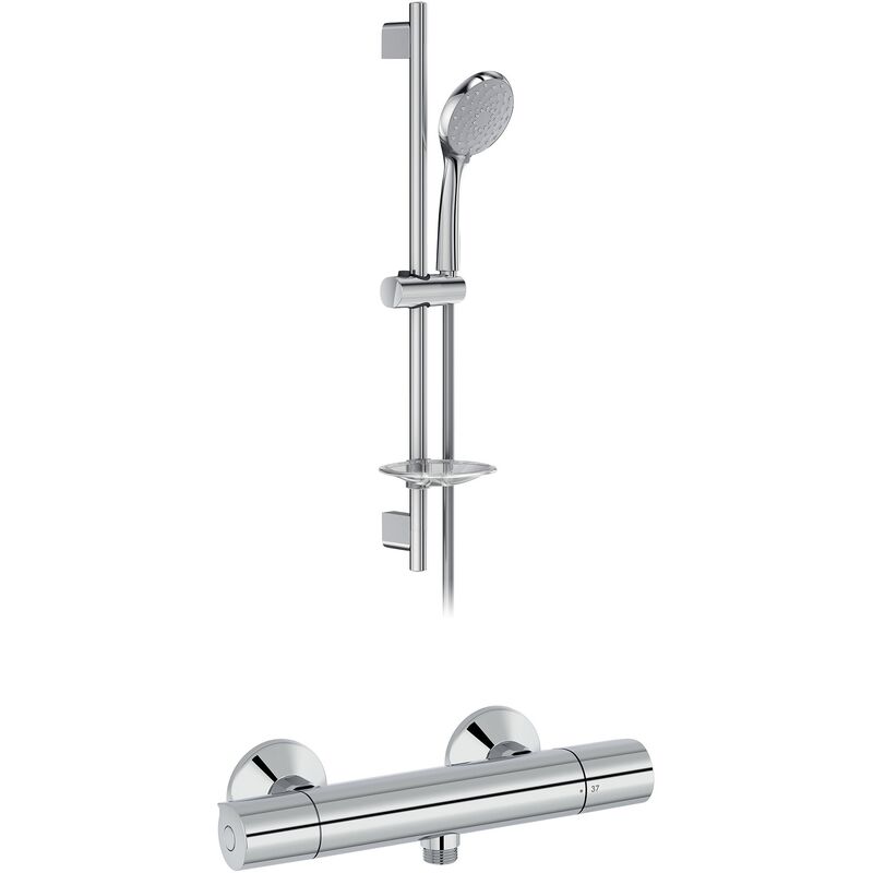 Jacob Delafon - Mitigeur thermostatique douche avec set de douche Simone