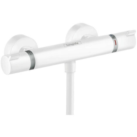mitigeur Thermostatique douche blanc mat