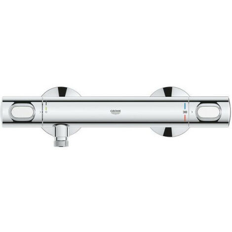 Mitigeur thermostatique douche GROHE Precision Flow - Montage mural - Protection anti-brûlure - Chromé