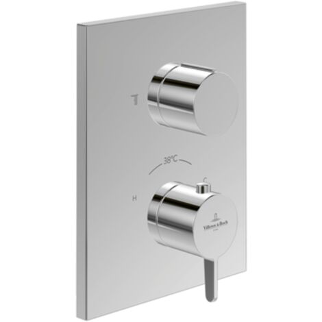 Mitigeur thermostatique encastré 2 voies VILLEROY ET BOCH Conum Chrome