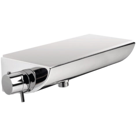 Mitigeur thermostatique externe pour douche avec étagère et plaque en verre TEO - BOSSINI V40004030