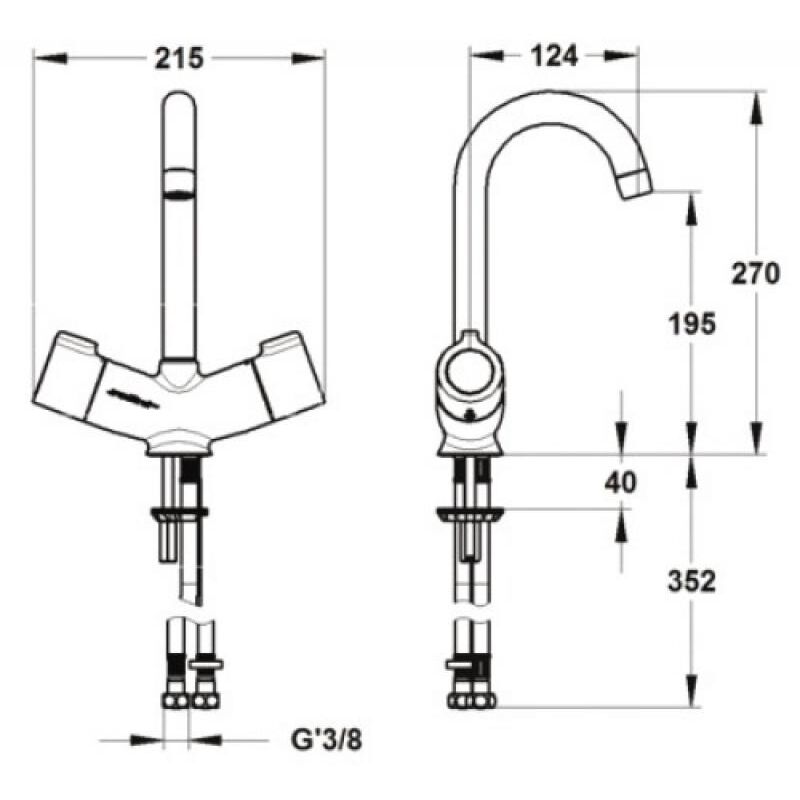 Sanifirst - Mitigeur thermostatique lavabo Mastermix sur plage sans vidage