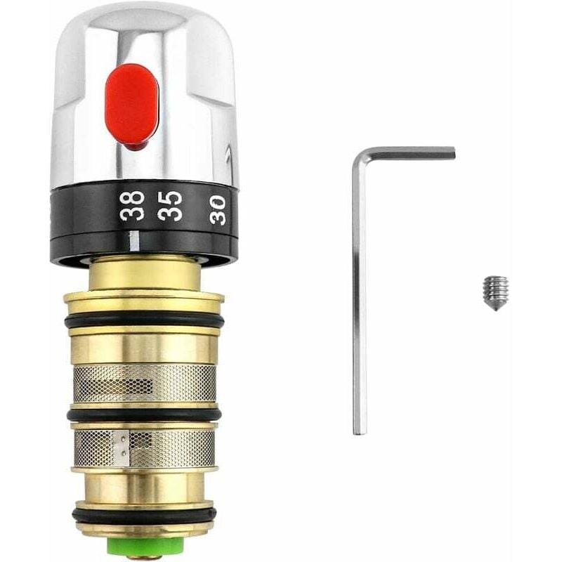 Mitigeur thermostatique, mitigeur thermostatique de douche, cartouche mitigeur douche en laiton