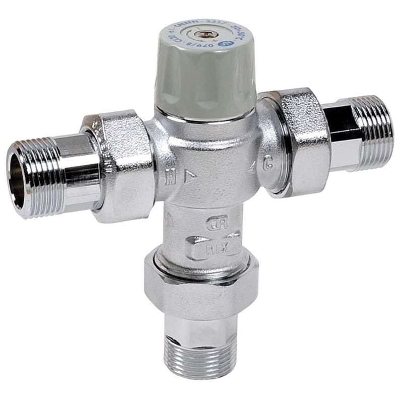 Thermador - Mitigeur thermostatique nf montage en t - Raccordement ø 3/4' m